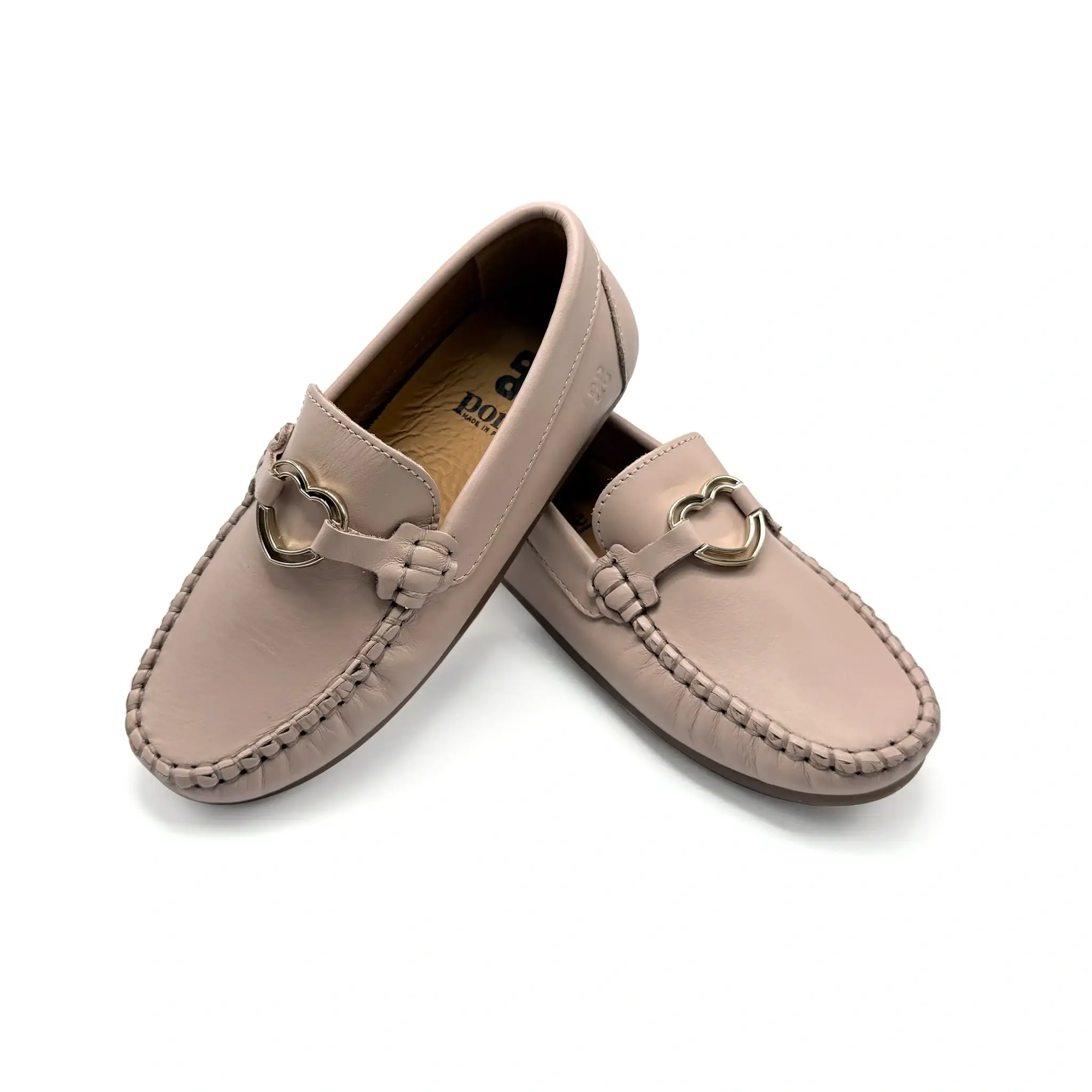 Porte Nude Pink Heart Embellishment Loafer - Image 3