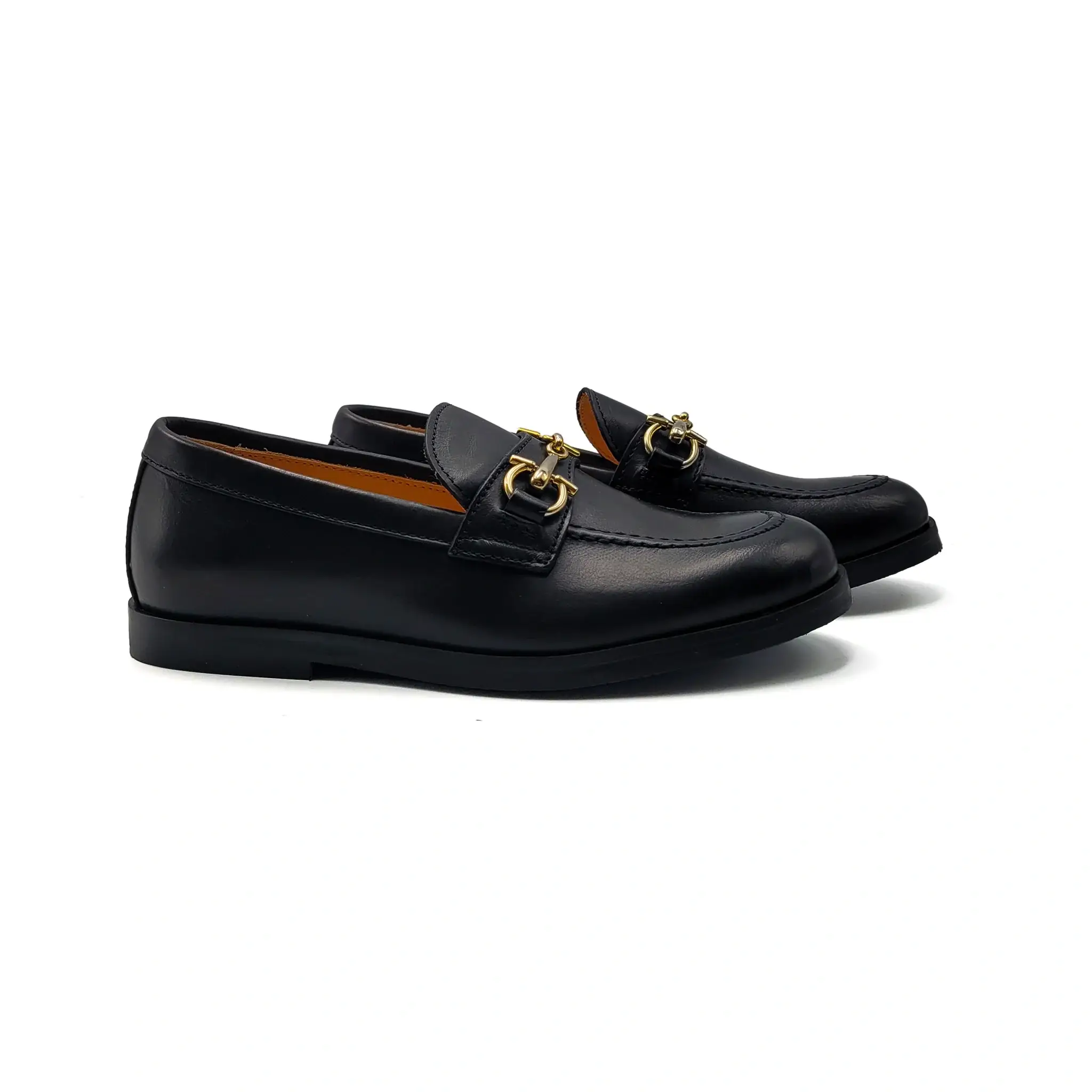 Rondinella Premier Black Chain Slip on