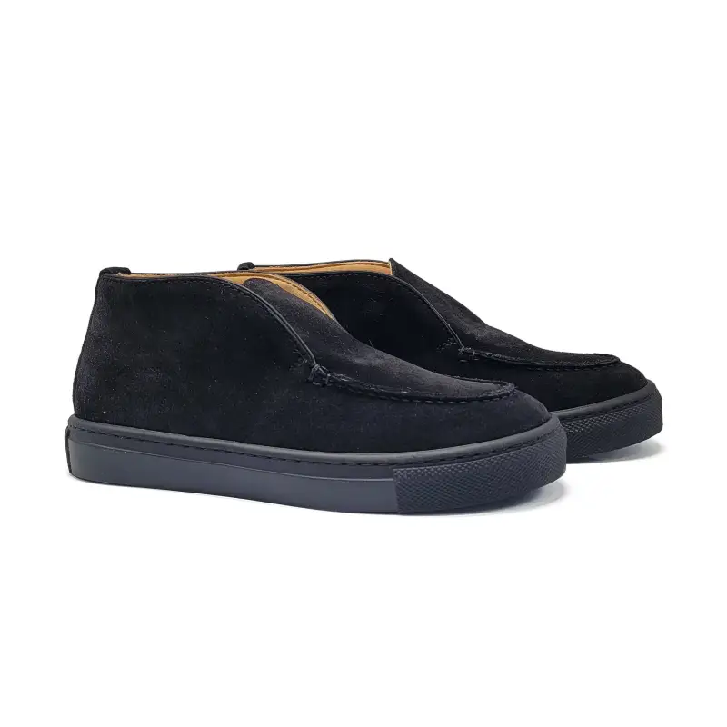 Rondinella Rich Black Suede Ankle Sneaker