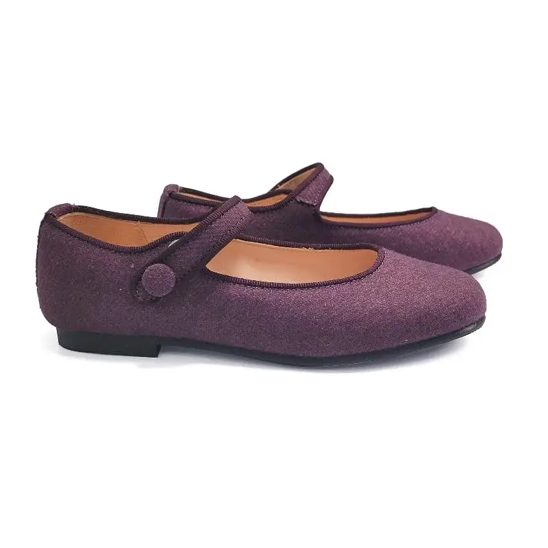 Ruth Secret Grape Flannel Mary Jane