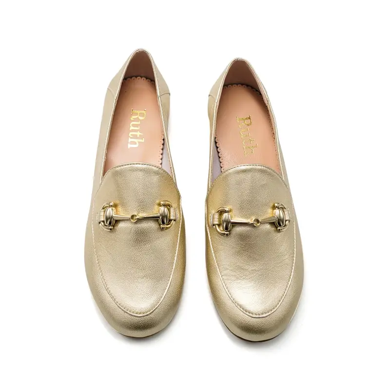 Ruth Secret Light Gold Chain Loafer - Image 2