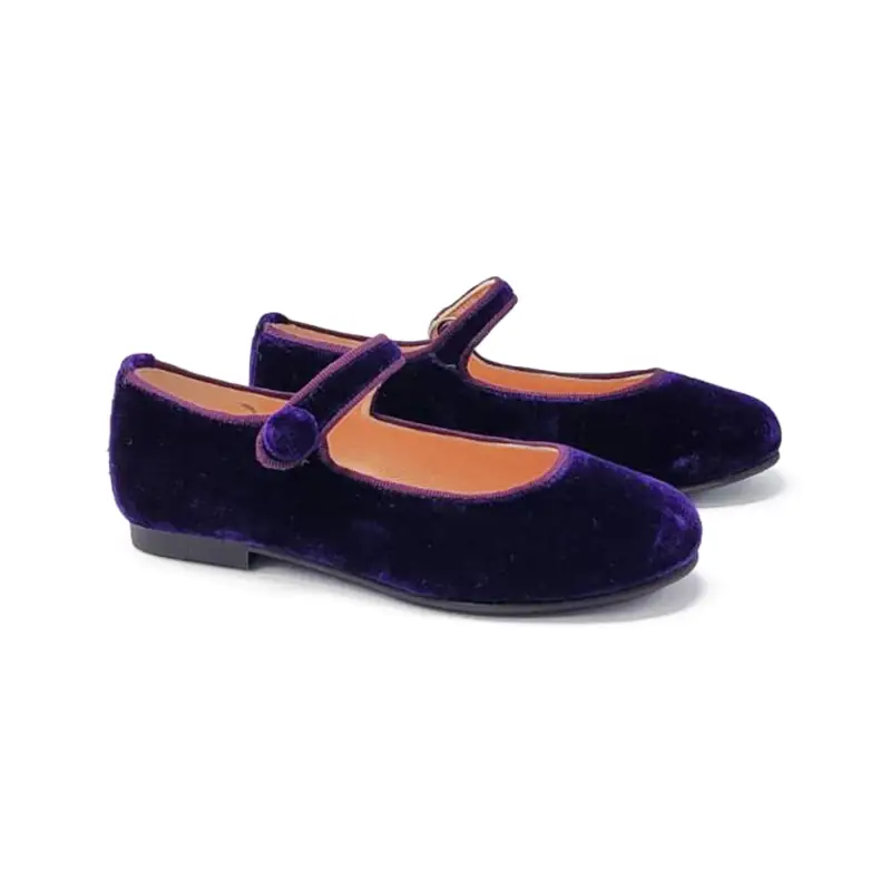 Ruth Secret Purple Velvet Mary Jane