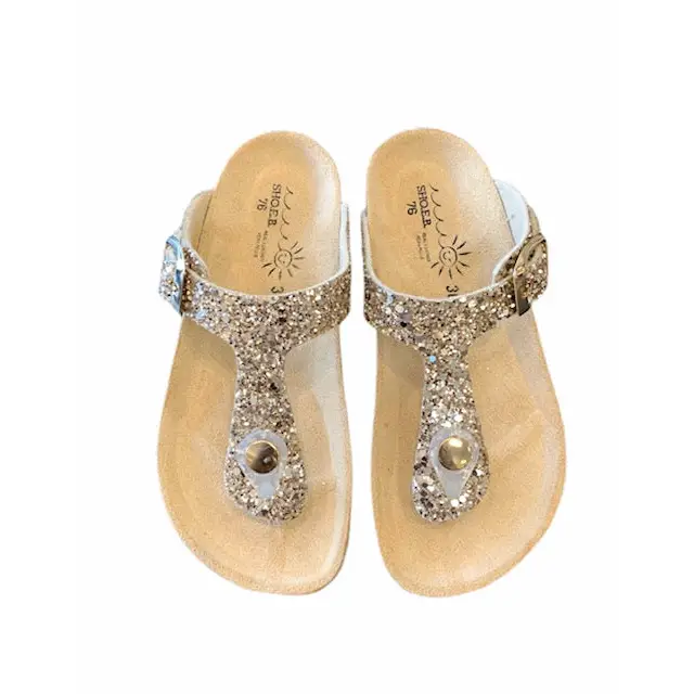 Shoe b 76 Gold Glitter Sandal