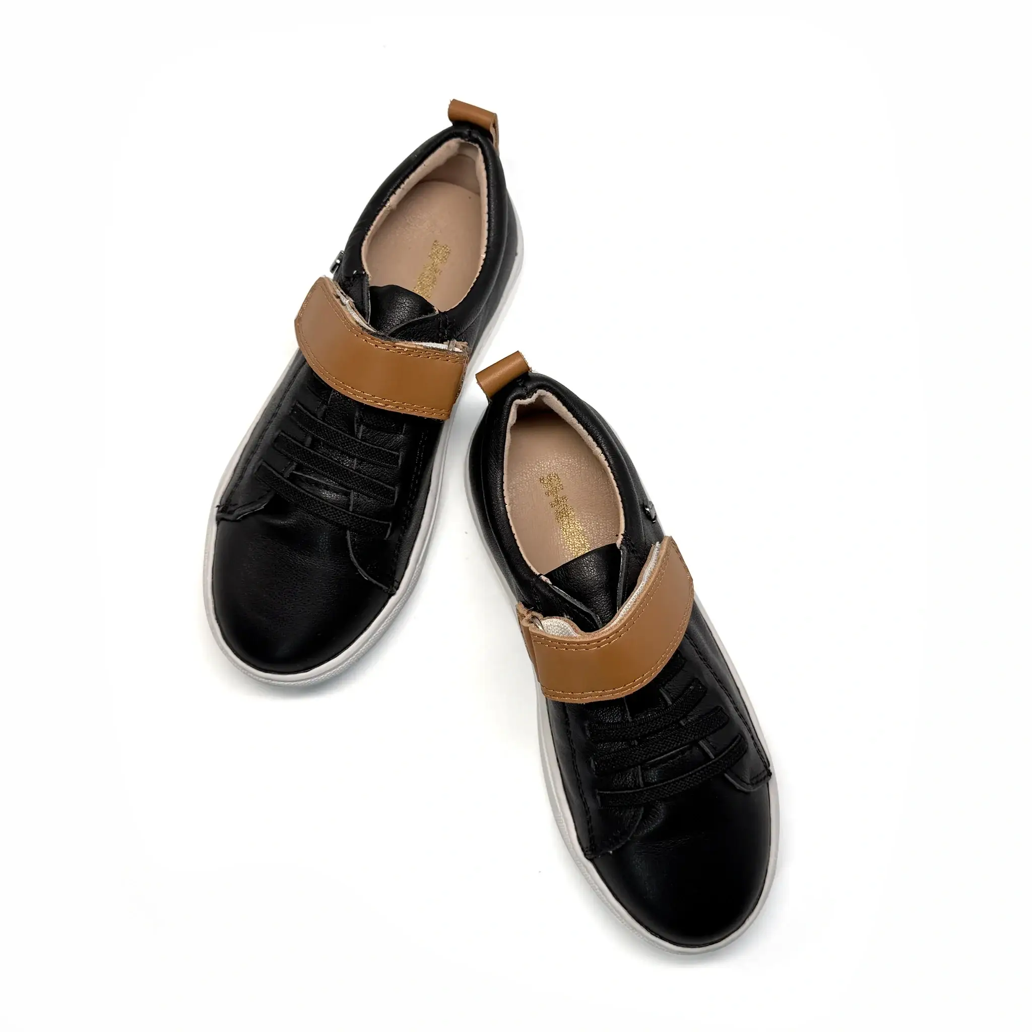 Shoozim Black Brown Velcro Sneaker - Image 2