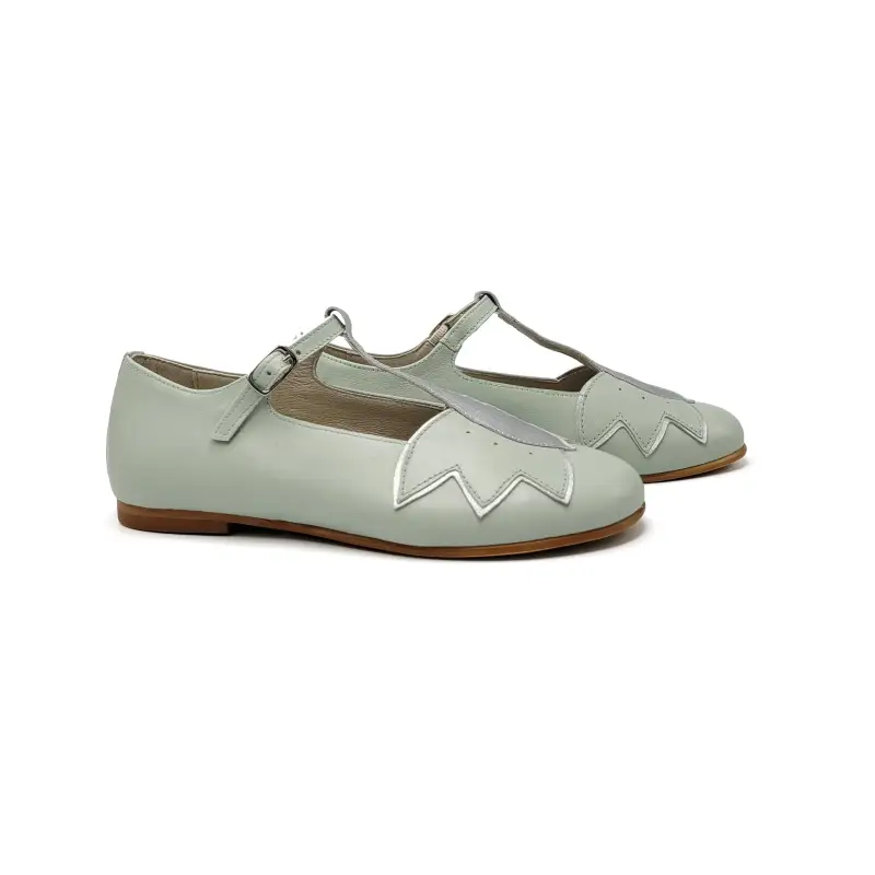 Sonatina Fleur Mint Green Butterfly T-Strap Mary Jane