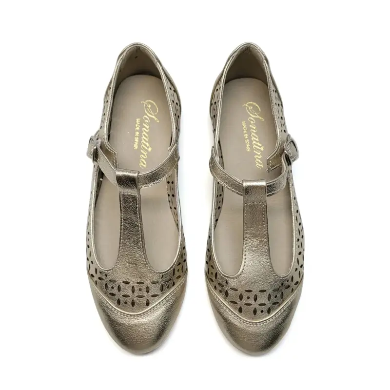 Sonatina Gwen Champagne T-strap Mary Jane - Image 2