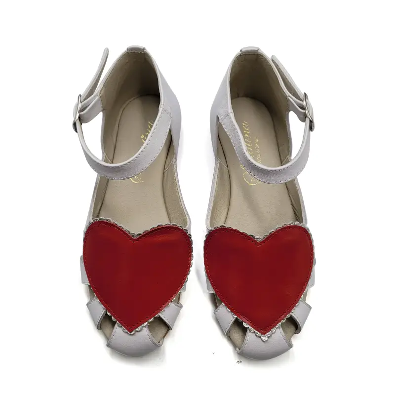 Sonatina Mia White Heart Sandal - Image 2