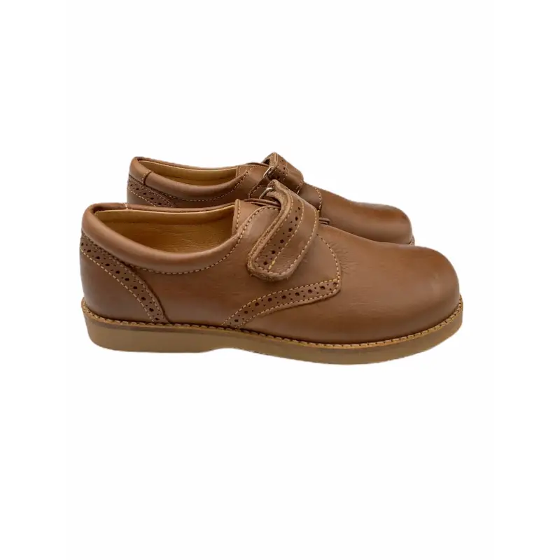 TNY Tan Velcro Strap Oxford - Image 3