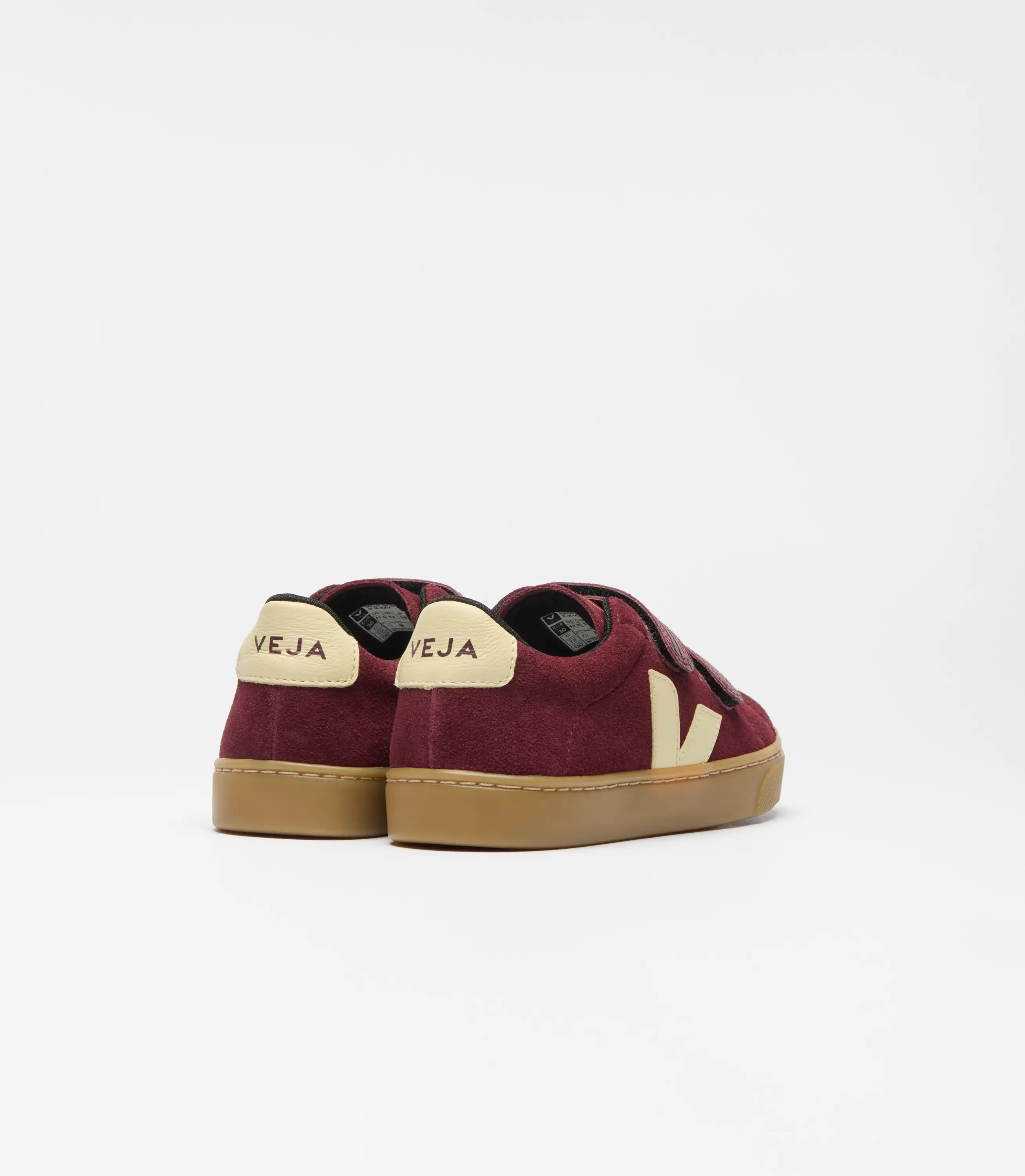 Veja Amarante Sun Burgundy Velcro Sneaker - Image 4