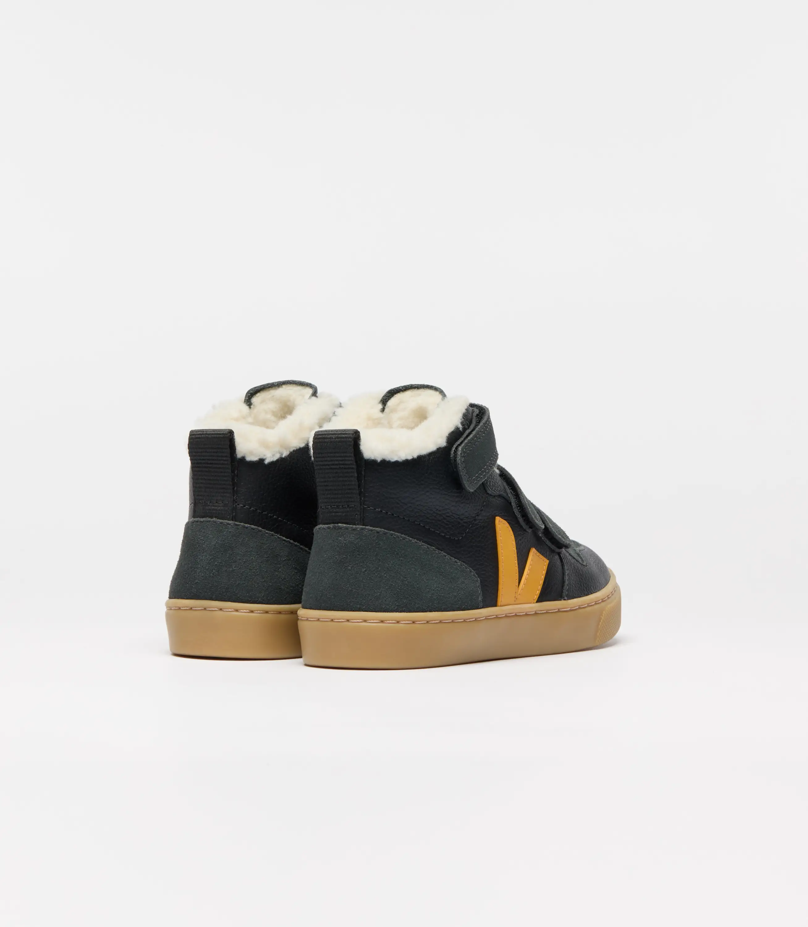 Veja Black Ouro Grafite Velcro Sneaker - Image 5