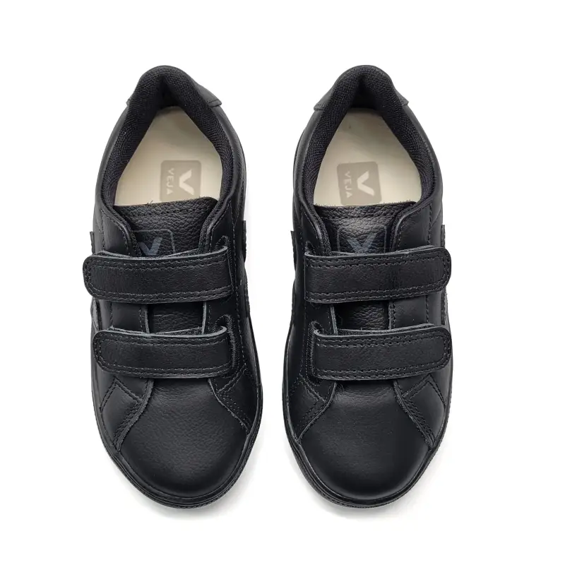 Veja Full Black Velcro Sneaker - Image 2