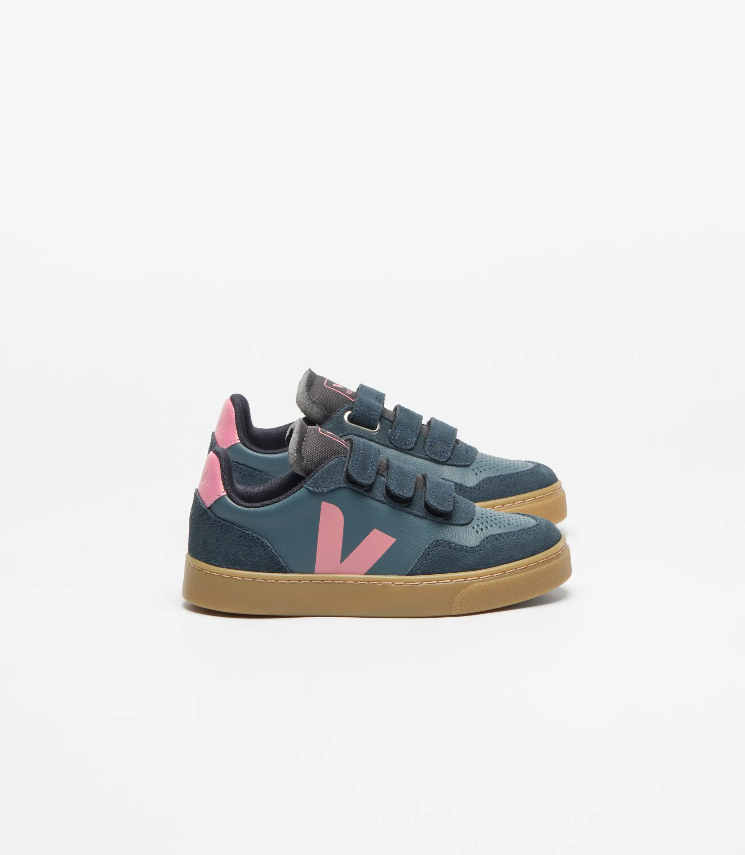Veja Navy Pink California Nautico Velcro Sneaker - Image 2