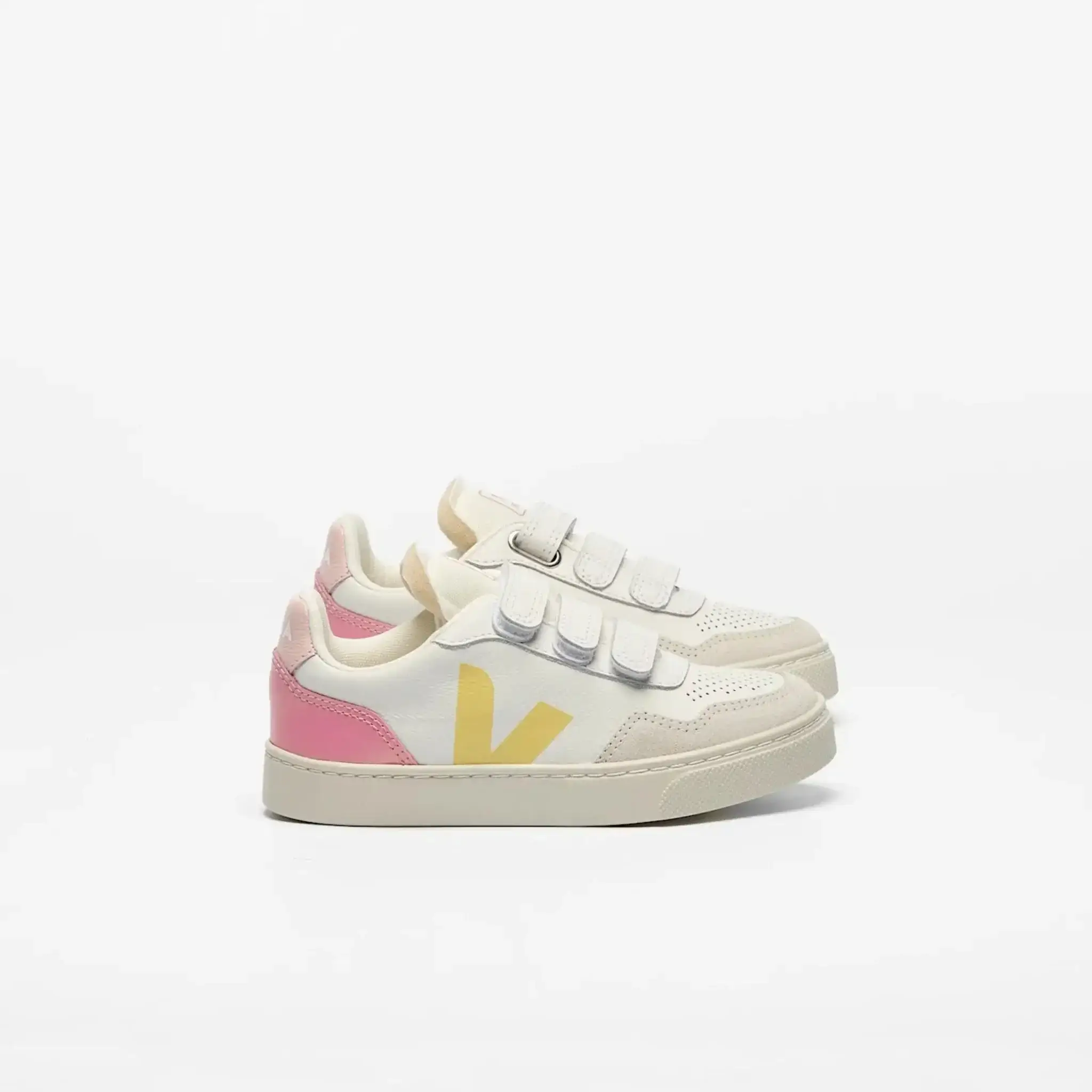 Veja White Aurora Glimmer Triple Velcro Sneaker