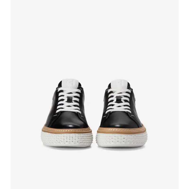 Cole Haan GrandPrø SkyWeave Black White Lace Sneaker - Image 3