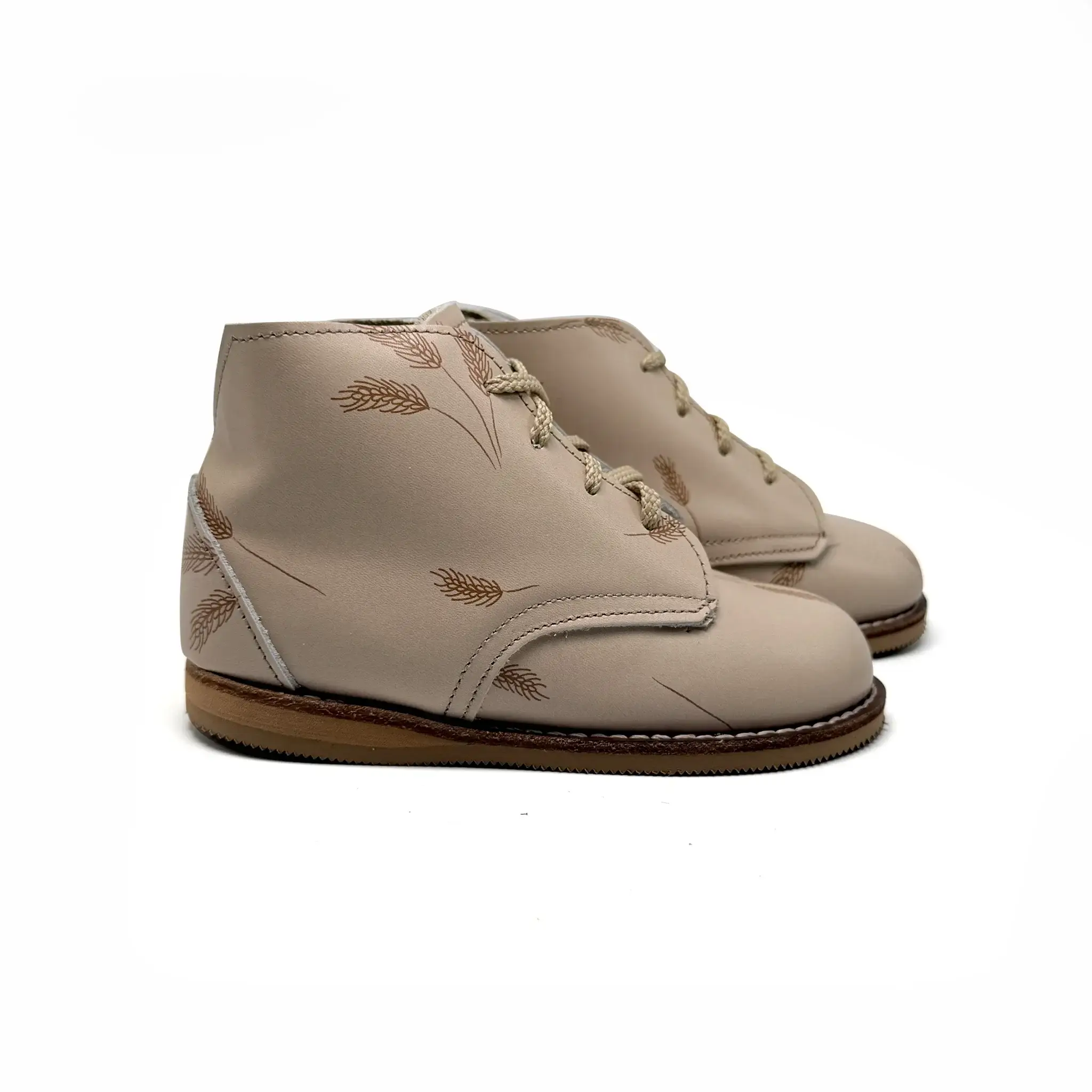 Zimmerman Wheat First Walker Lace Up Bootie